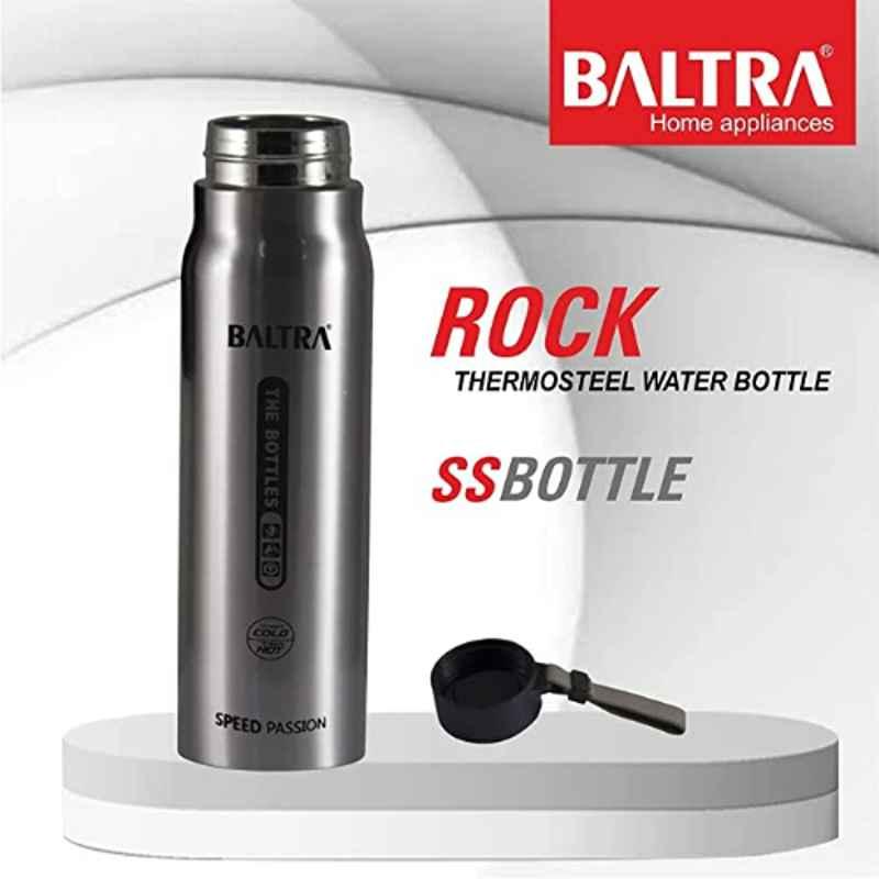 Baltra Rock 600ml Stainless Steel Silver Hot & Cold Thermosteel Water Bottle, BSL 250 Baltra Rock 600ml Stainless Steel Silver Hot & Cold Thermosteel Water Bottle, BSL 250